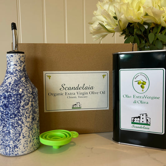 Gift Box with Large Ceramic Bottle